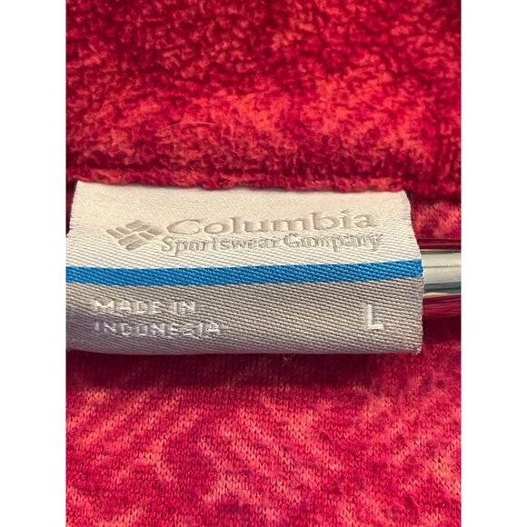 Columbia ladies fleece 1/4 zip pink geometric baselayer large - Picture 3 of 14